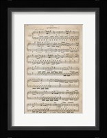 Sheet of Music III Framed Print