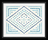 Daisy Dots Tile II Framed Print