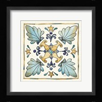 Coastal Breeze Tile III Framed Print