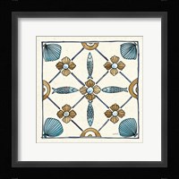 Coastal Breeze Tile II Framed Print