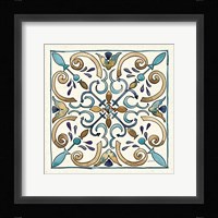 Coastal Breeze Tile I Framed Print