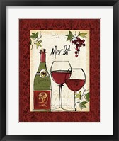 Wine Not I Border Fine Art Print