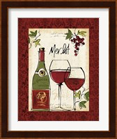 Wine Not I Border Fine Art Print