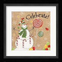 Sweet Snowmen I Framed Print