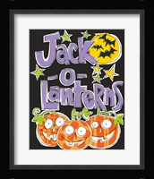 Bats and Black Cats I Framed Print