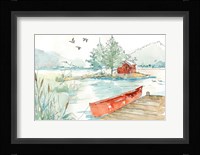 Lakehouse II Red Fine Art Print