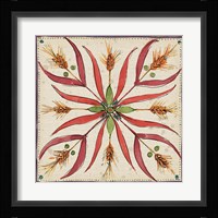 Farmers Feast Tiles IV Framed Print