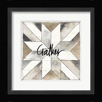 Farm Memories XIV Gather Framed Print