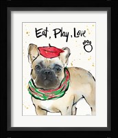 Strike a Paws VI Christmas Framed Print
