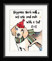 Strike a Paws IV Christmas Framed Print