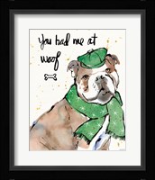 Strike a Paws I Christmas Framed Print
