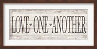 Love One Another Wood Sign Fine Art Print