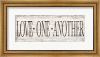 Love One Another Wood Sign Fine Art Print