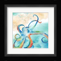 Sea Splash Octopus Framed Print