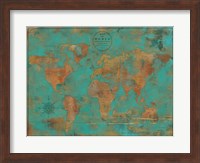 Rustic World Map Fine Art Print