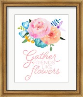 Flowers in Full Bloom I Fine Art Print