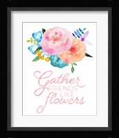 Flowers in Full Bloom I Framed Print