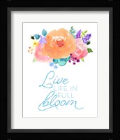 Flowers in Full Bloom II Framed Print