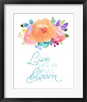 Flowers in Full Bloom II Framed Print