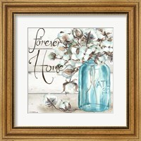 Cotton Boll Mason Jar II Home Fine Art Print