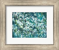Teal Blossoms Landscape Fine Art Print