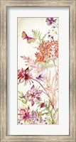 Colorful Wildflowers and Butterflies Panel II Fine Art Print