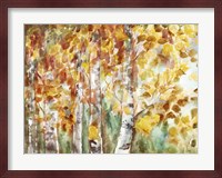 Watercolor Fall Aspens Fine Art Print