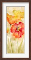Watercolor Poppy Meadow Spice Panel I Fine Art Print