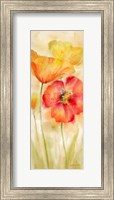 Watercolor Poppy Meadow Spice Panel I Fine Art Print