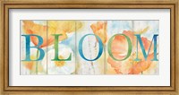 Watercolor Poppy Meadow Bloom Sign Fine Art Print
