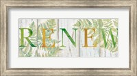 Renew Rustic Botanical Sign Fine Art Print