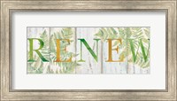 Renew Rustic Botanical Sign Fine Art Print
