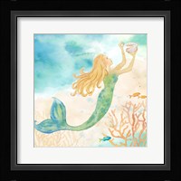 Sea Splash Mermaid I Framed Print