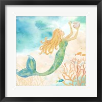 Sea Splash Mermaid I Framed Print