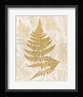 Golden Fern I Fine Art Print