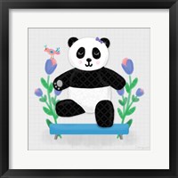 Tumbling Pandas I Framed Print