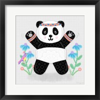 Tumbling Pandas III Framed Print
