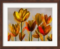Contemporary Poppies Yellow Fine Art Print