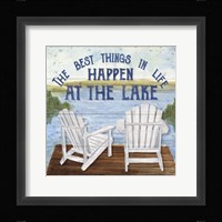 Lake Living I (best things) Framed Print