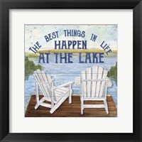 Lake Living I (best things) Framed Print