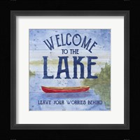 Lake Living III (welcome lake) Framed Print