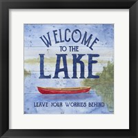 Lake Living III (welcome lake) Framed Print