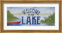Lake Living Panel I (welcome lake) Fine Art Print