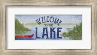 Lake Living Panel I (welcome lake) Fine Art Print