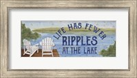 Lake Living Panel II (ripples) Fine Art Print
