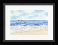 Sailboat and Seagulls I Framed Print