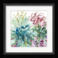 Succulent Garden Watercolor II Fine Art Print