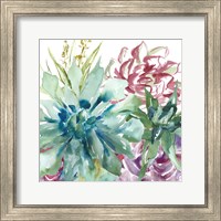 Succulent Garden Watercolor II Fine Art Print