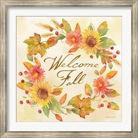 Welcome Fall Square II -Be Grateful Fine Art Print