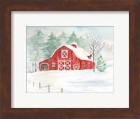Winter Farmhouse Fine Art Print
